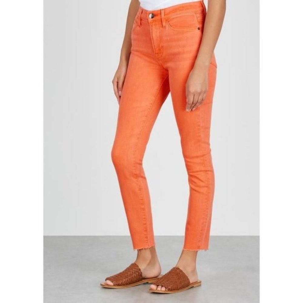 NWT Frame Le High Raw Edge Ankle Skinny Jeans 25
